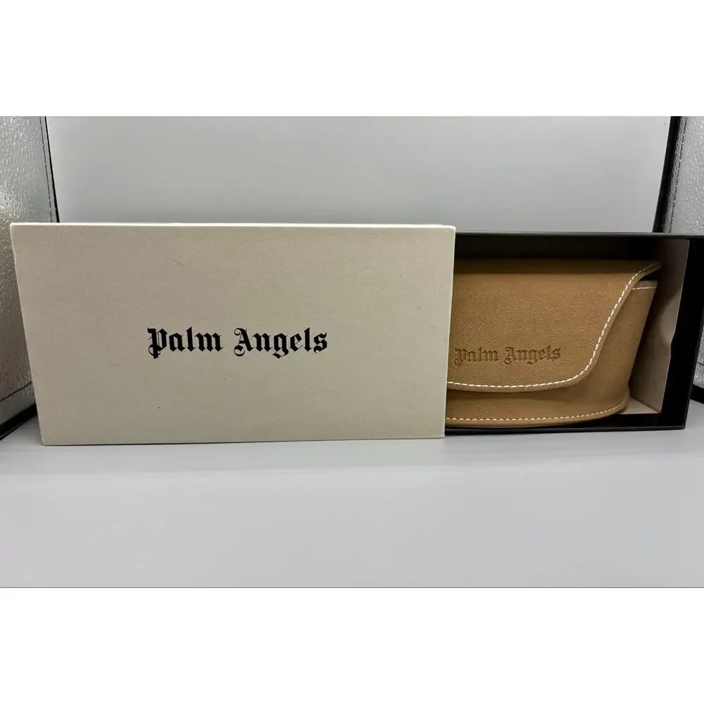 NIB Palm Angels Sunglasses - White Frame, Gradient Blue Lens - Picture 7 of 8